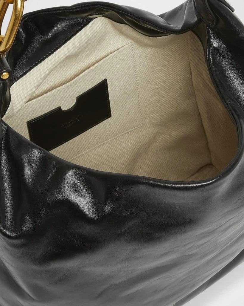 Balmain Sync Hobo Bag in Calfskin Leather 4