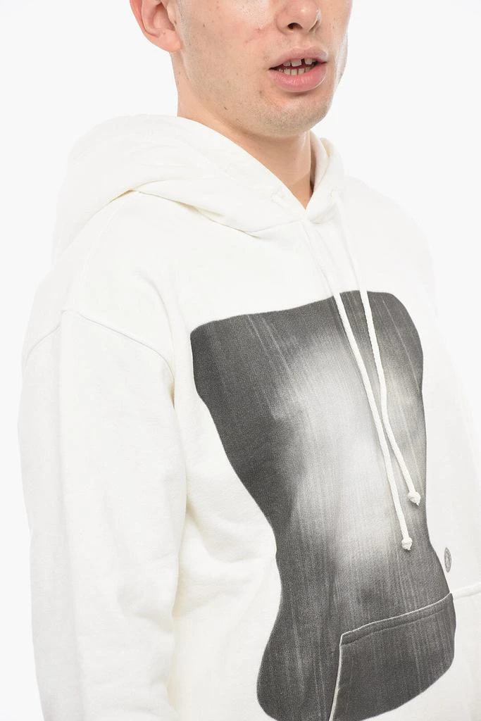 MAISON MARGIELA Maison Margiela MM6 Brushed Cotton Printed Hoodie 4