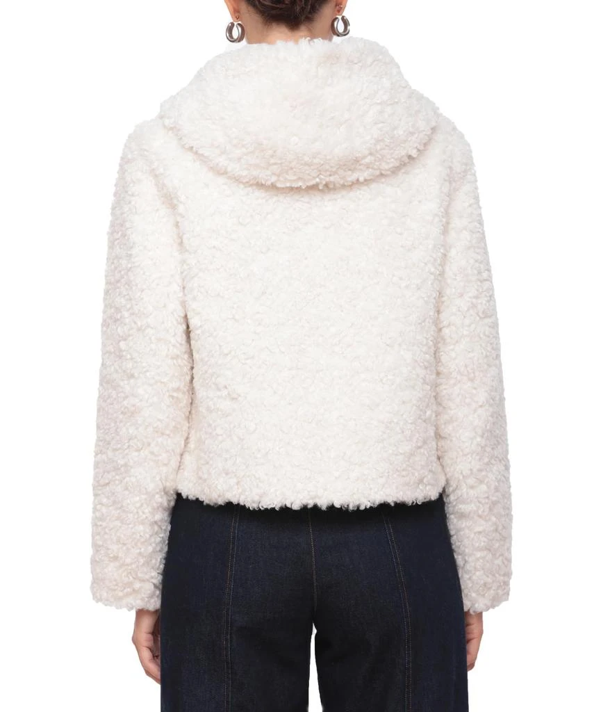 Avec Les Filles Faux Shearling Hoodie Jacket 3