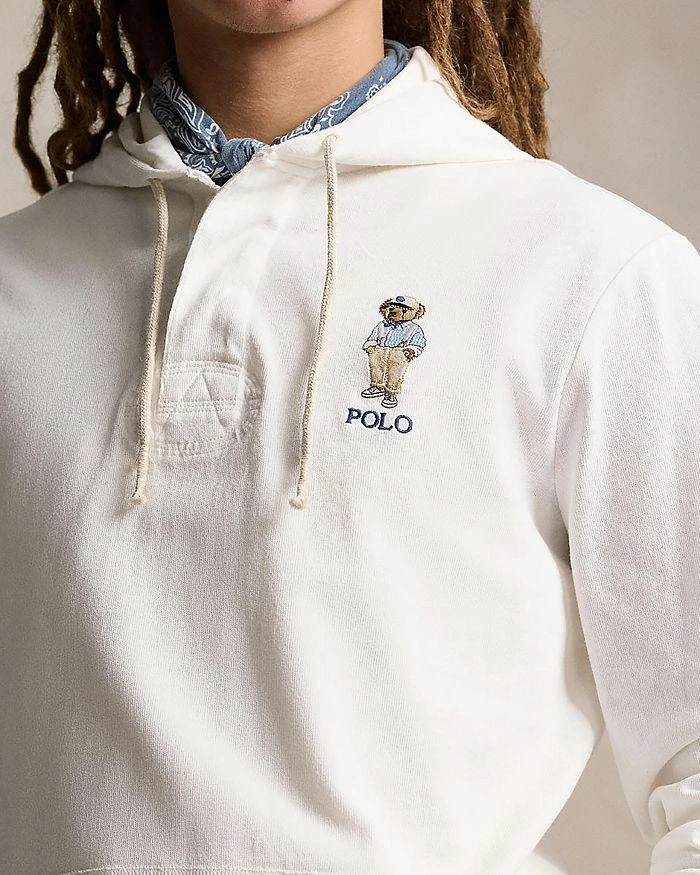 Ralph Lauren Cotton Jersey Polo Bear Embroidered Rugby Hoodie 4