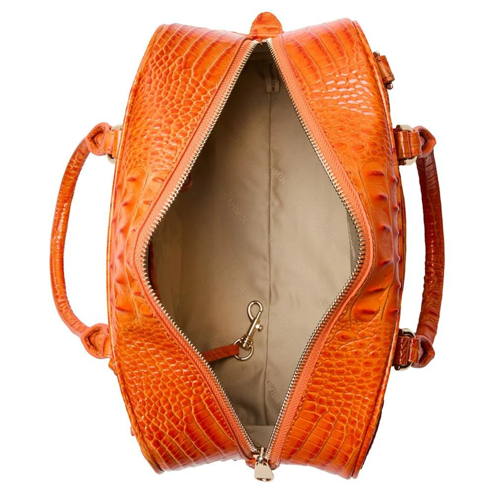 Brahmin Marissa Steel Melbourne Leather Satchel 5