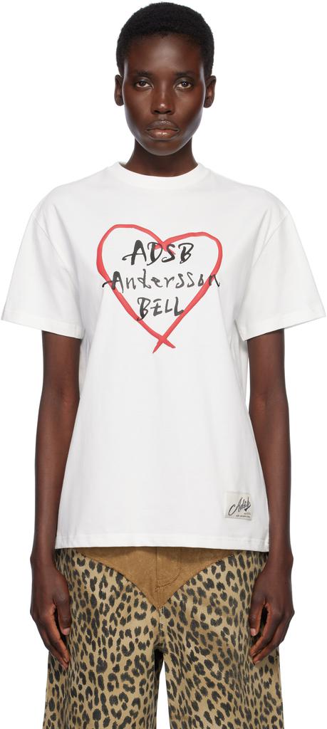 ● Andersson Bell ● HEART KELLY LOGO T-SHIRTS UNISEX UNISEX HEART KELLY LOGO T-SHIRTS atb1290u(BLACK) – Andersson