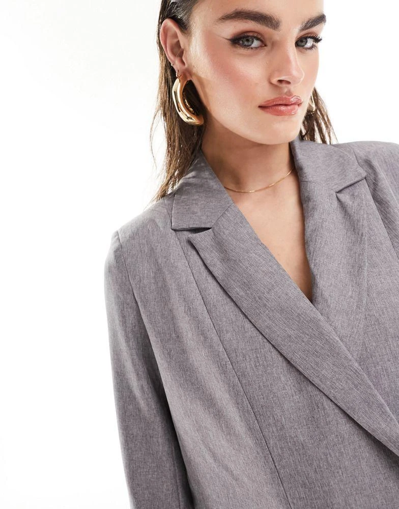 Y.A.S. Y.A.S oversized dad blazer co ord in slate 3