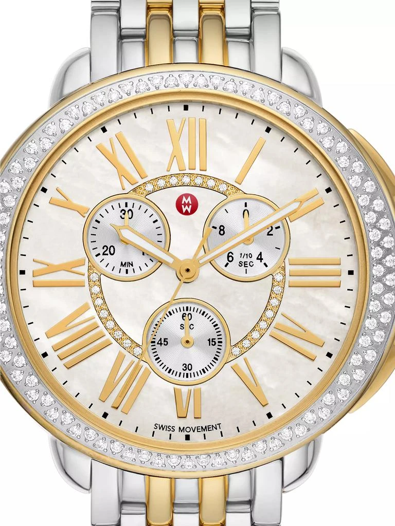 Michele Serein Two-Tone Stainless Steel, Mother-Of-Pearl  display picture 2