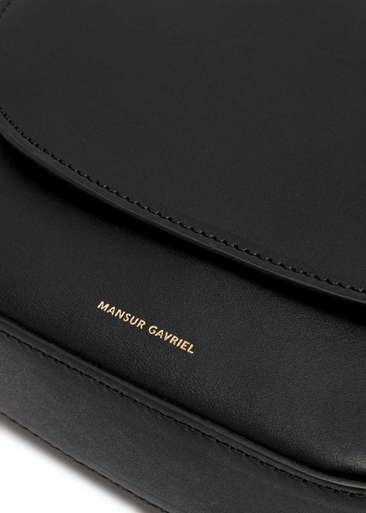 Mansur Gavriel Classic mini leather saddle bag  3