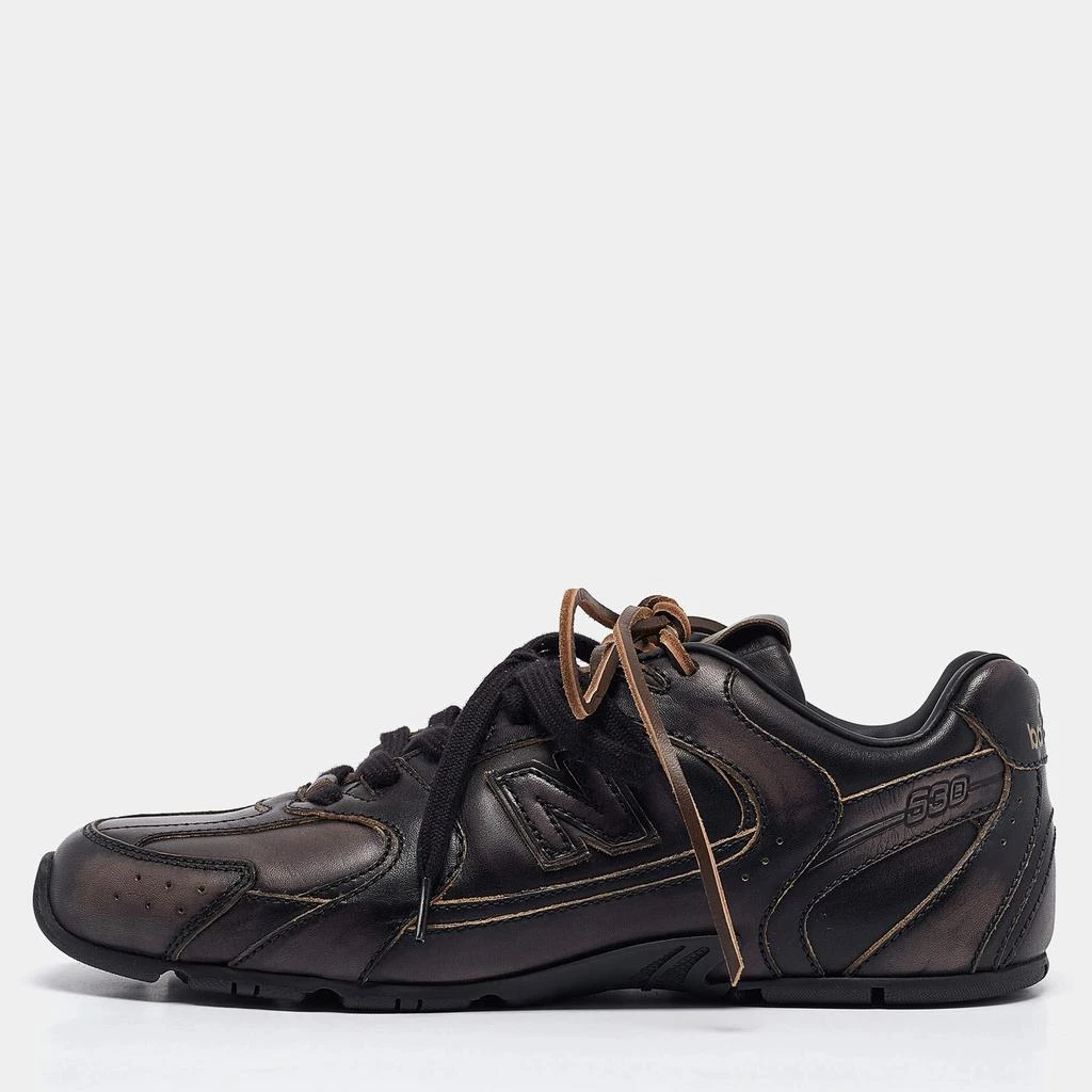 Miu Miu Miu Miu X New Balance Brown/Black Leather 530 SL Sneakers Size 38 1