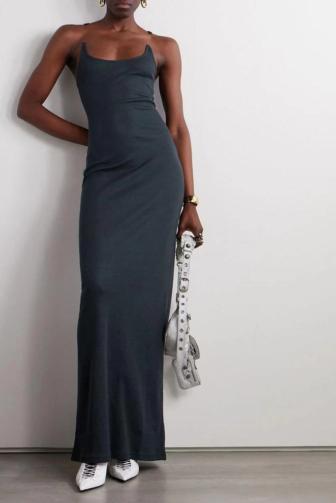 Ribbed cotton-jersey maxi dress  On Sale Now with Up to 56% Off | Discover  Exclusive Deals & Savings at BeyondStyle  Authentic Y/Project dresses|maxi  dresses|women|clothing with Limited-Time Discounts, Free Shipping, and