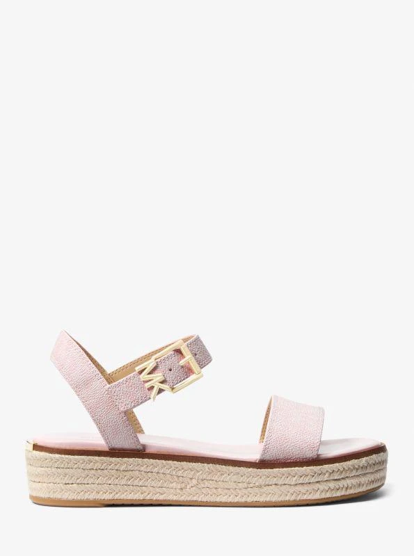 Michael Kors Richie Signature Logo Platform Espadrille Sandal 2