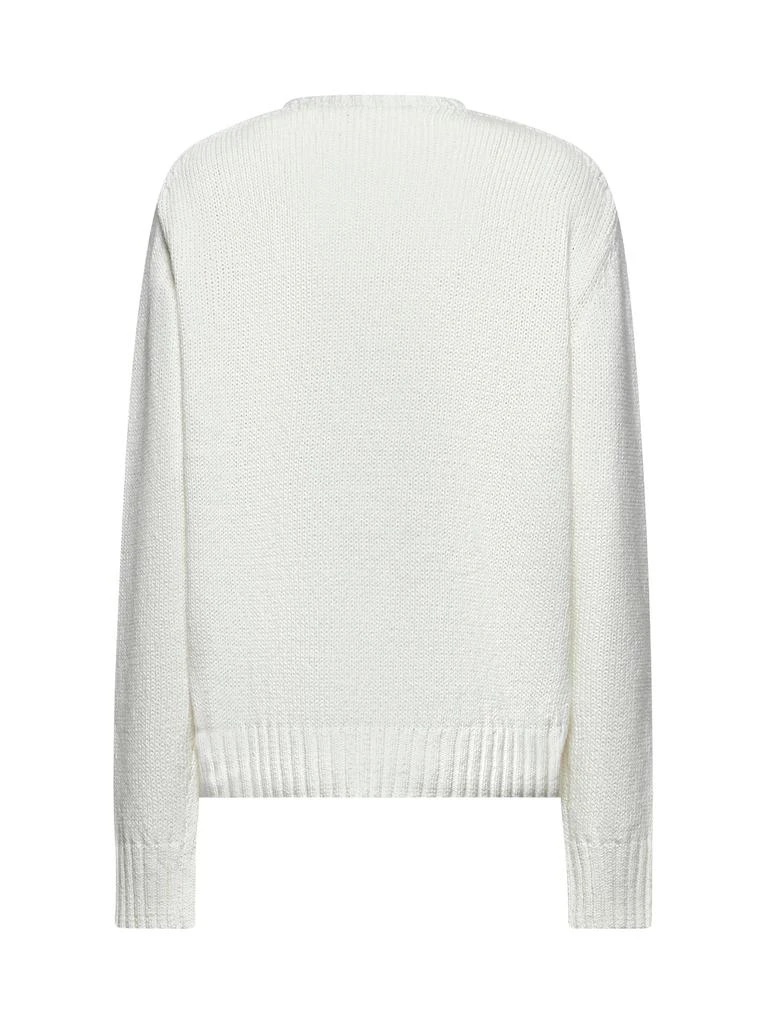 Ralph Lauren POLO RALPH LAUREN | White cotton and linen Polo Bear sweater | Women | M 2