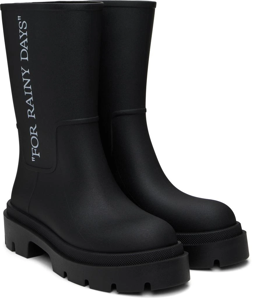 Off-White Black Reboot 'Rainy Days' Chelsea Boots 4