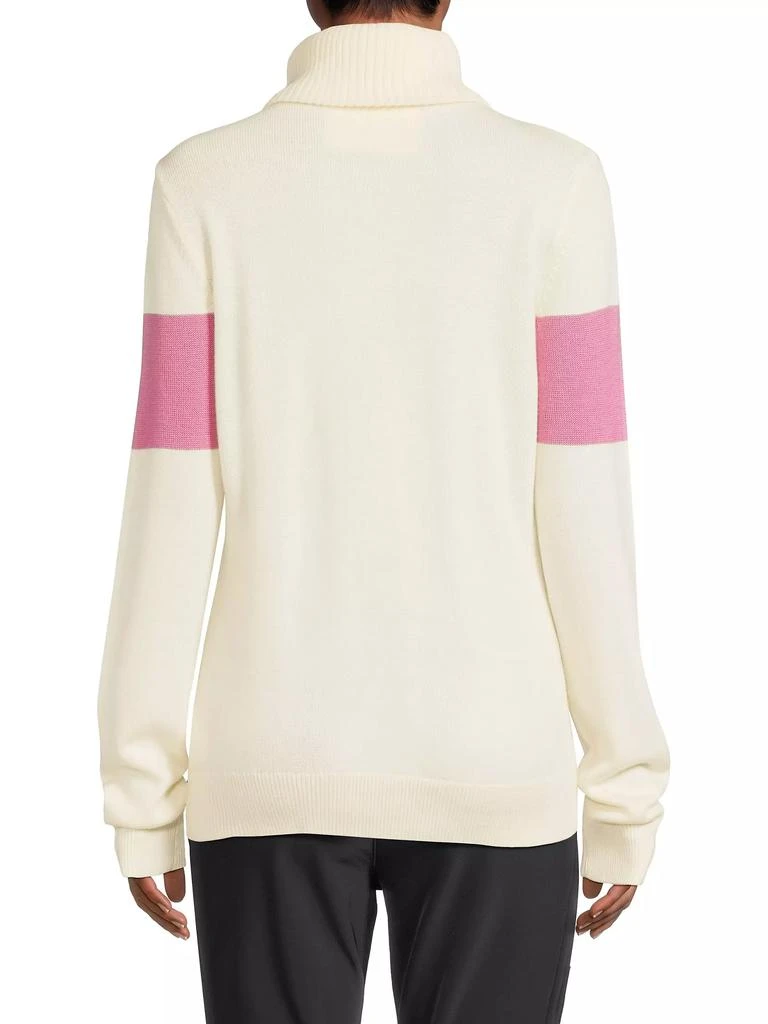 Perfect Moment Colorblocked Intarsia Wool Ski Sweater 5