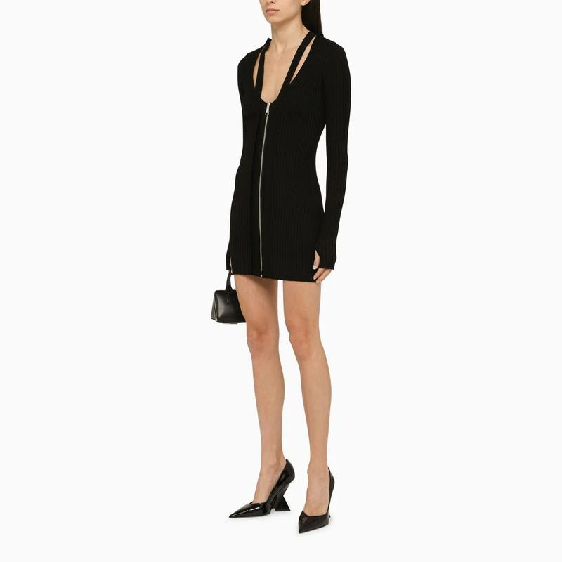 rizzler panther dressed in black The Ribbed Tank Dress Black S