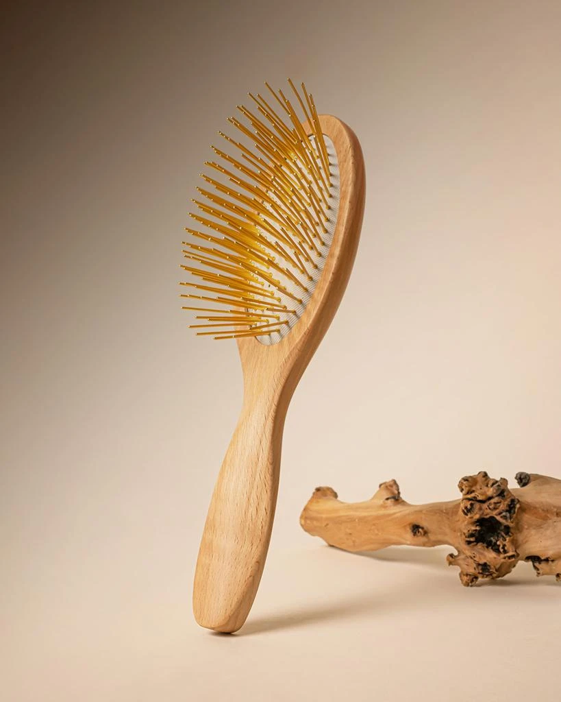 SNOW FOX Gua Sha Hair and Scalp Brush Premium Wooden Edition 3