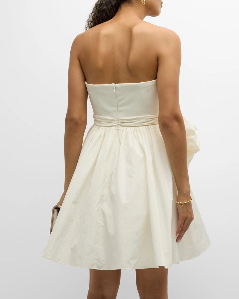 Cinq a Sept Liv Strapless Bow-Waist Mini Dress 6