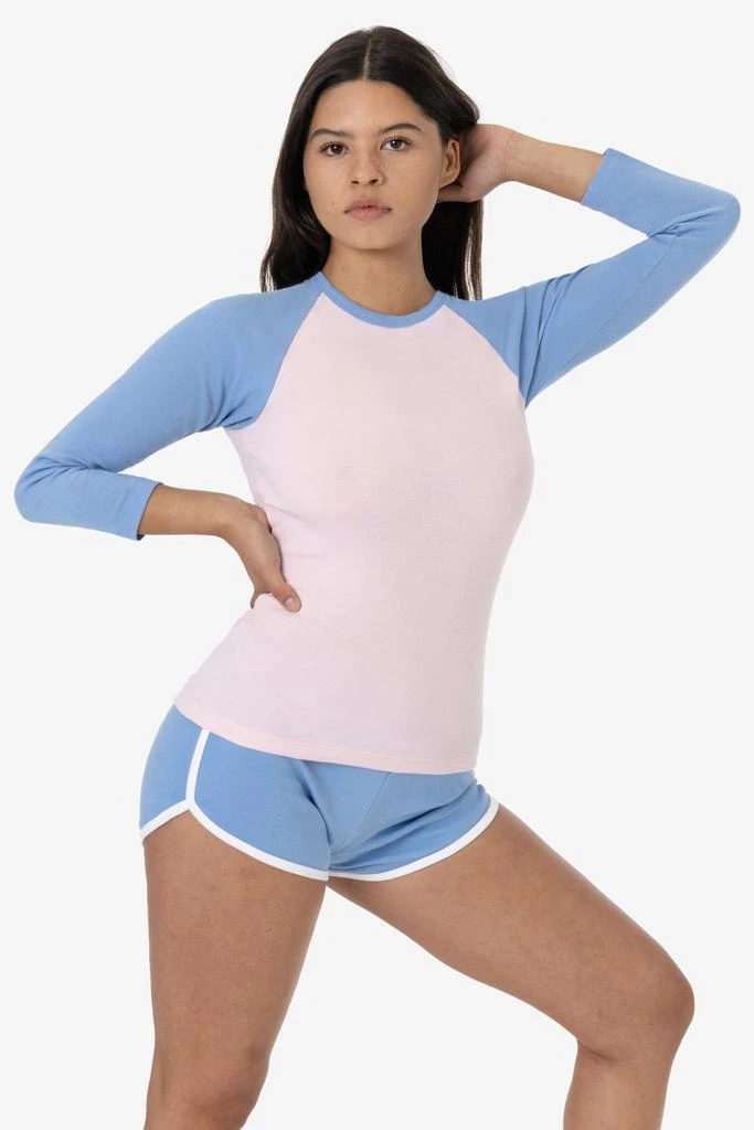 Los Angeles Apparel 43053 - Baby Rib Long Sleeve Raglan 10
