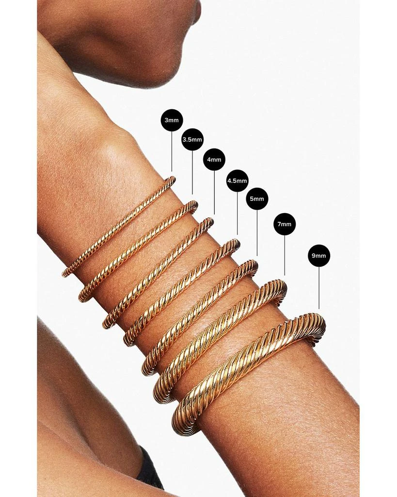 David Yurman Petite Helena Two Station Wrap Bracelet in 18K Yellow Gold with Diamonds 6