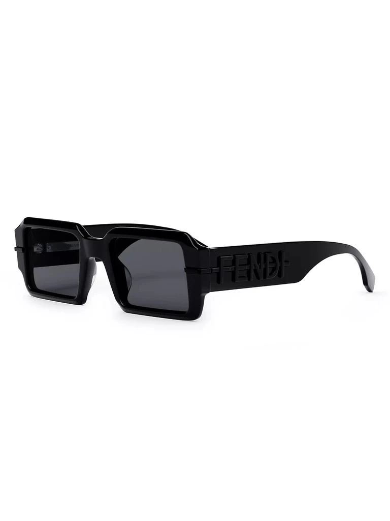 Fendi O'Lock Fendigraphy 52MM Rectangular Sunglasses 2