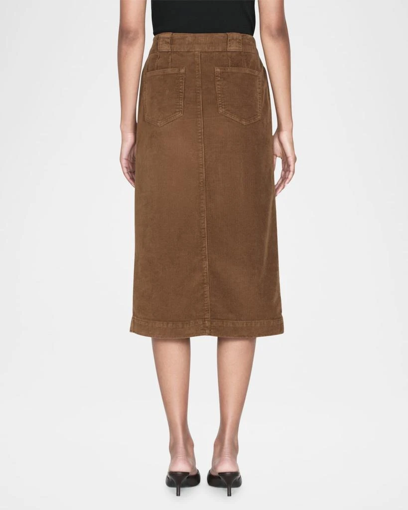 FRAME The Penelope Corduroy Midi Skirt 3