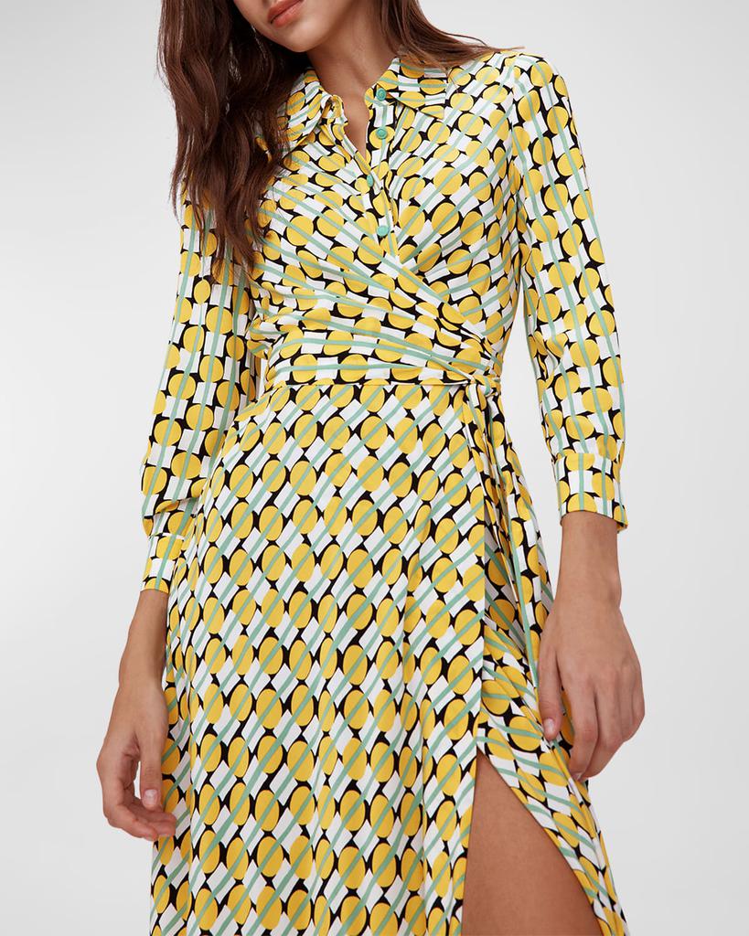 DVF ワンピース Tori printed jersey midi dress Tori printed jersey midi dress in multicoloured - Diane Von