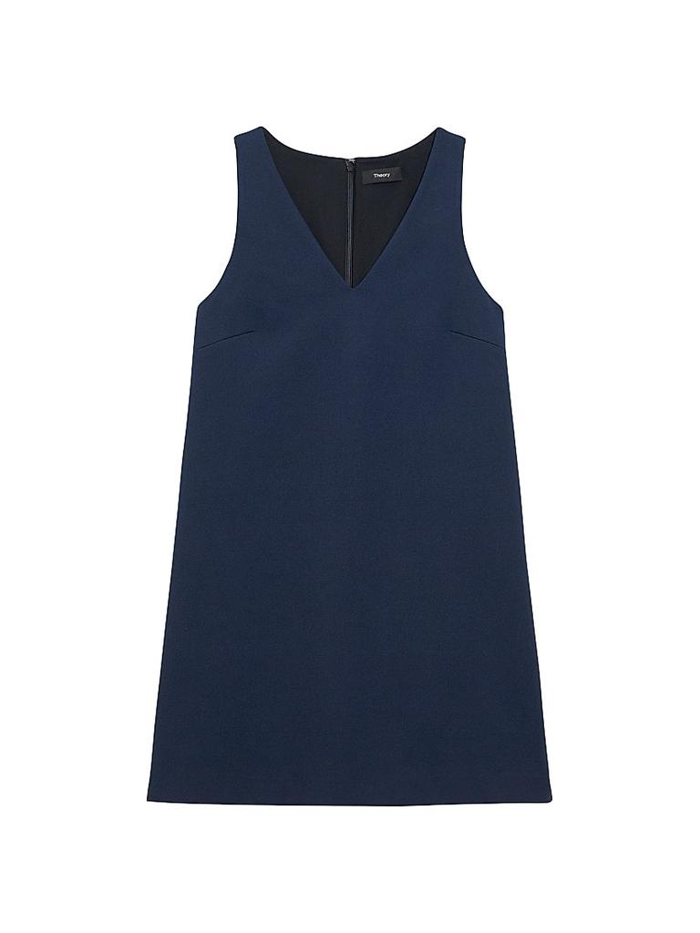 Theory V-Neck Shift Minidress