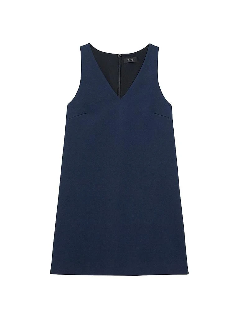 Theory V-Neck Shift Minidress 1