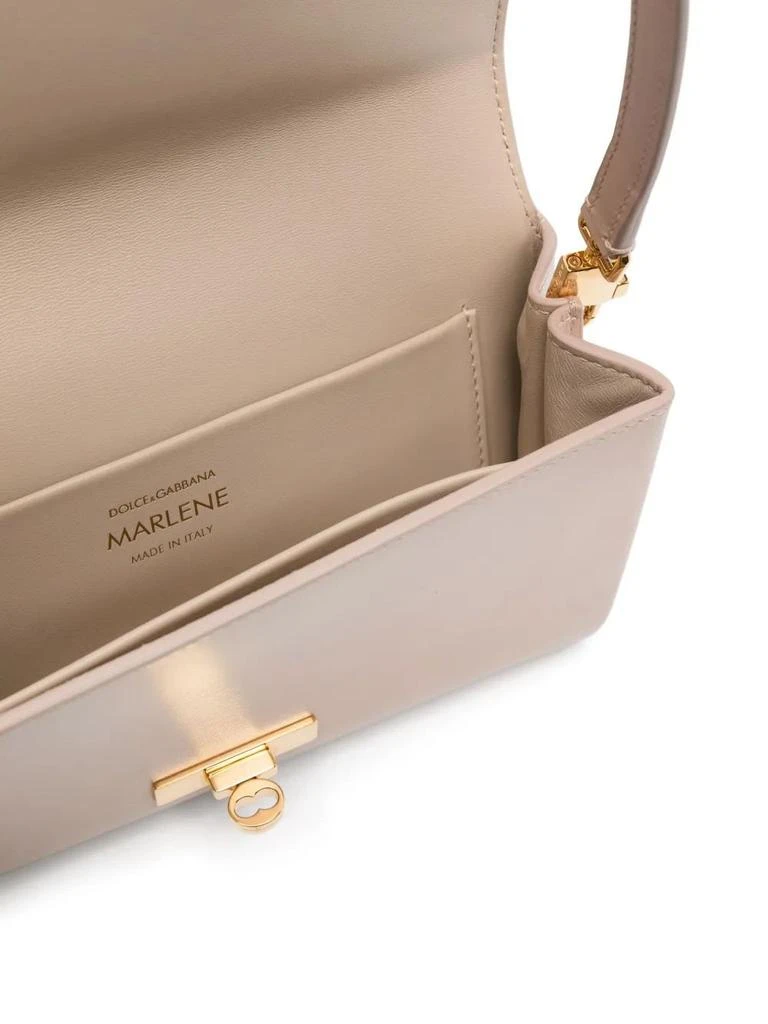 Dolce & Gabbana POWDER PINK LEATHER MARLENE CLUTCH 5