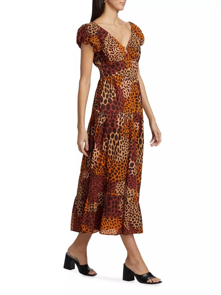 Love The Label Jane Abstract Cotton Midi Dress 4