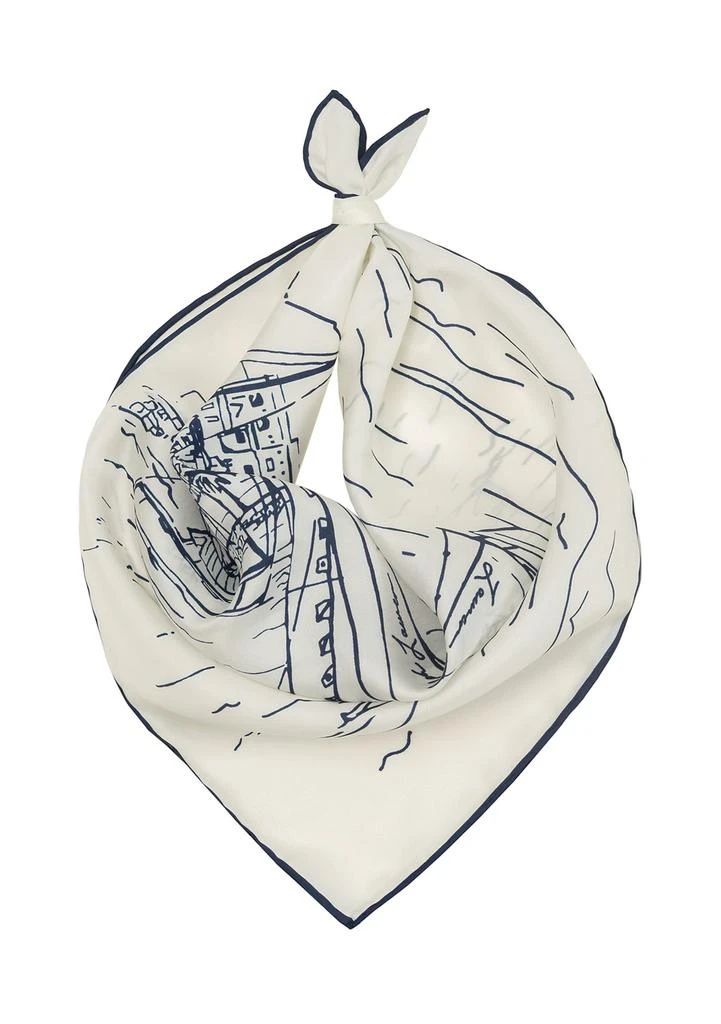 Ralph Lauren Conversational Small Square Scarf