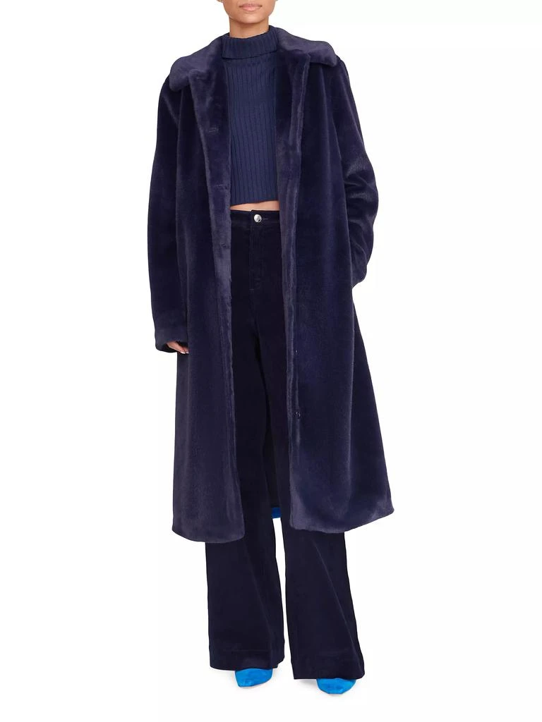 Staud Dubois Single-Breasted Teddy Coat 2