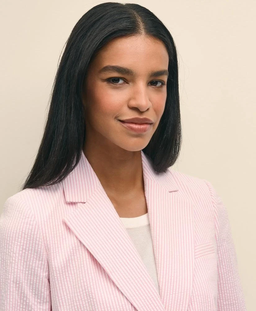 Brooks Brothers Cotton Blend Seersucker Jacket 3