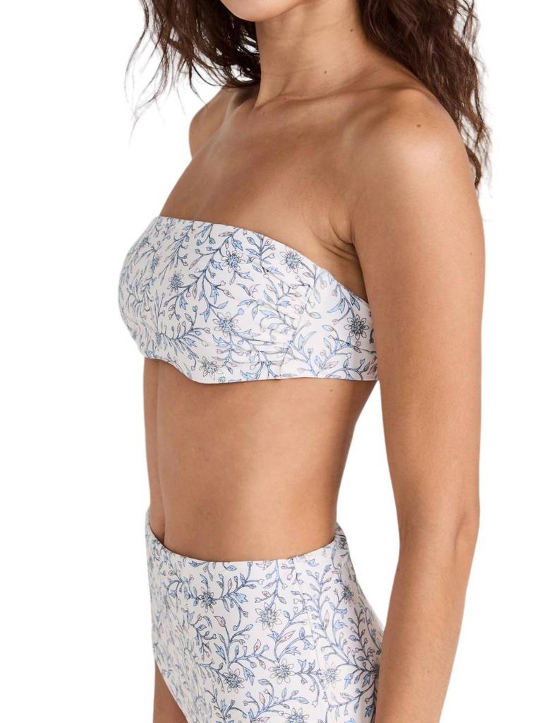 XIRENA Arlo Bandeau Top In White Blossom