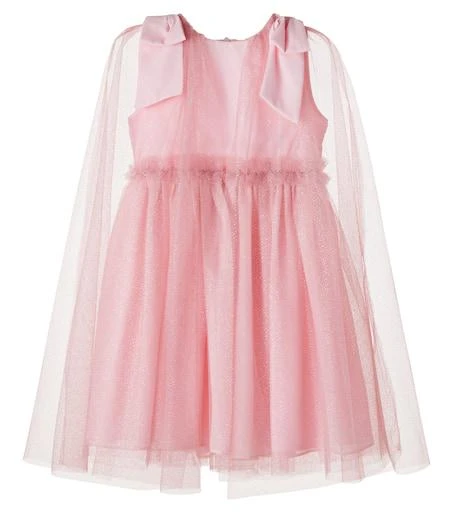 Patachou Bow-detail tulle dress