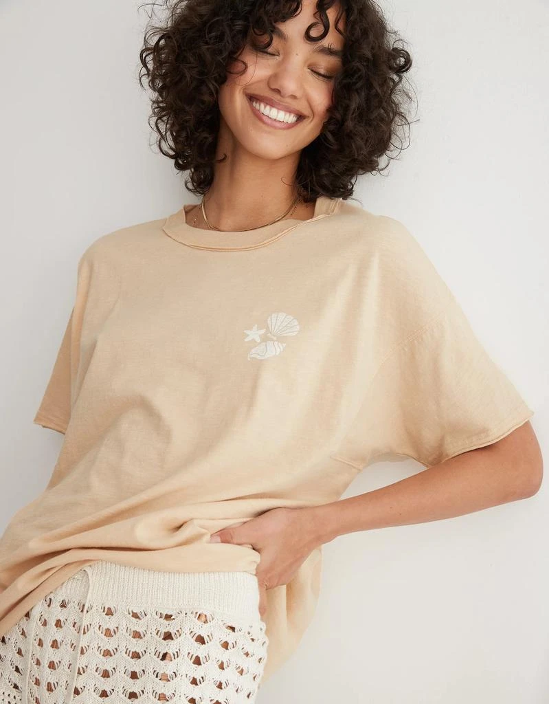 Aerie Aerie Graphic Oversized Boyfriend T-Shirt 1