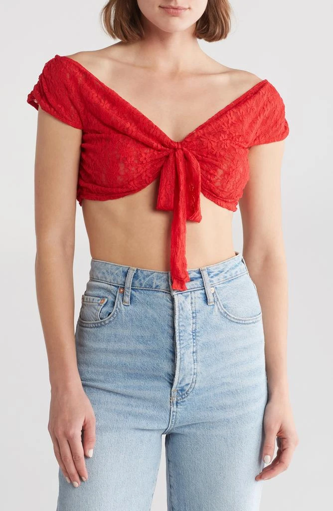 Lisa Says Gah Luna Off the Shoulder Crop Top 1