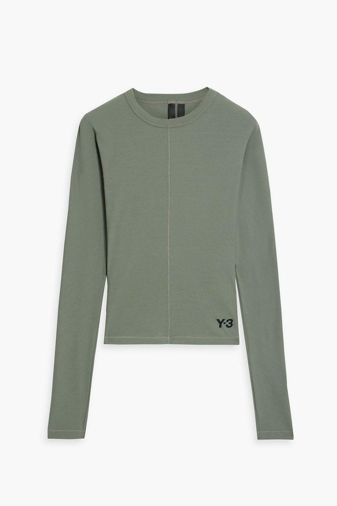 Y-3 Logo-print cotton-jersey top