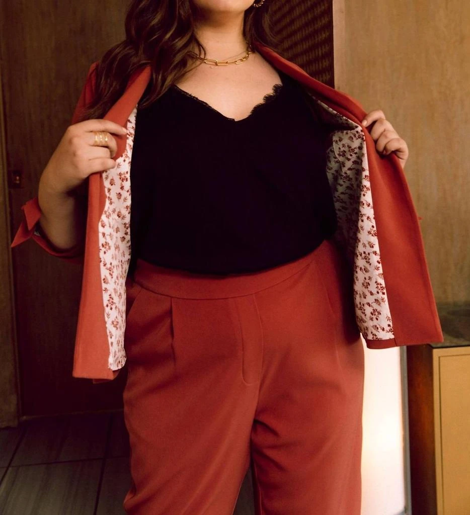 SKIES ARE BLUE Skies Are Blue - Tie Sleeve Blazer - Plus 2