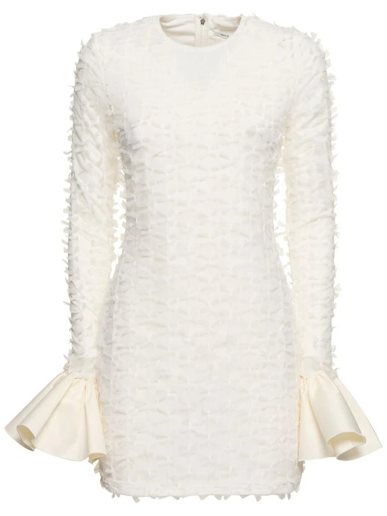 ROTATE Birger Christensen Bow Long Sleeve Mini Dress 1
