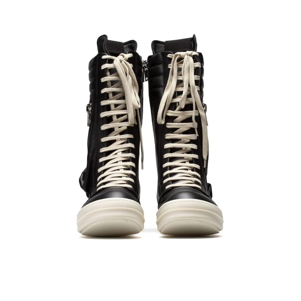 Rick Owens Cargobasket Sneakers (Black/Milk) 3