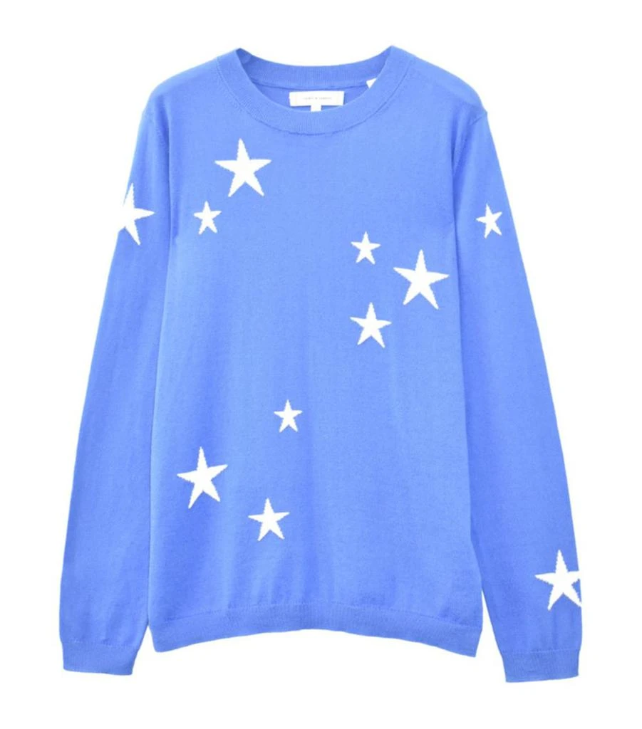 Chinti & Parker Cotton Star Pattern Sweater 1