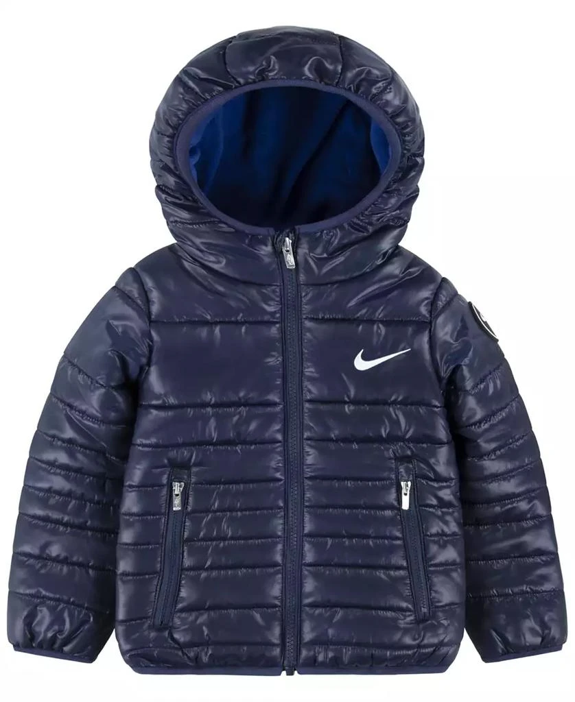NIKE Toddler Boys Hooded Quilted Fill Jacket 1
