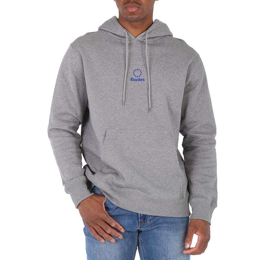 Etudes Men's Heather Grey Klien Logo Hoodie