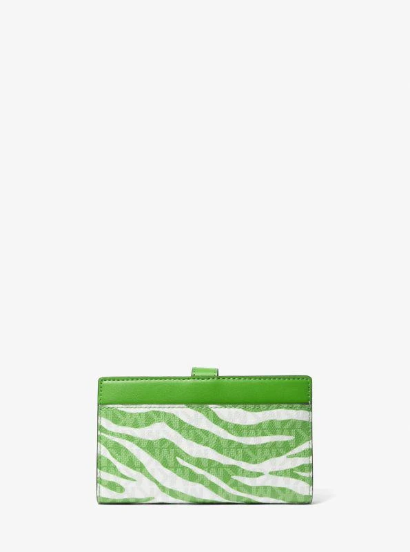 Michael Kors Greenwich Medium Zebra Signature Logo Wallet 3