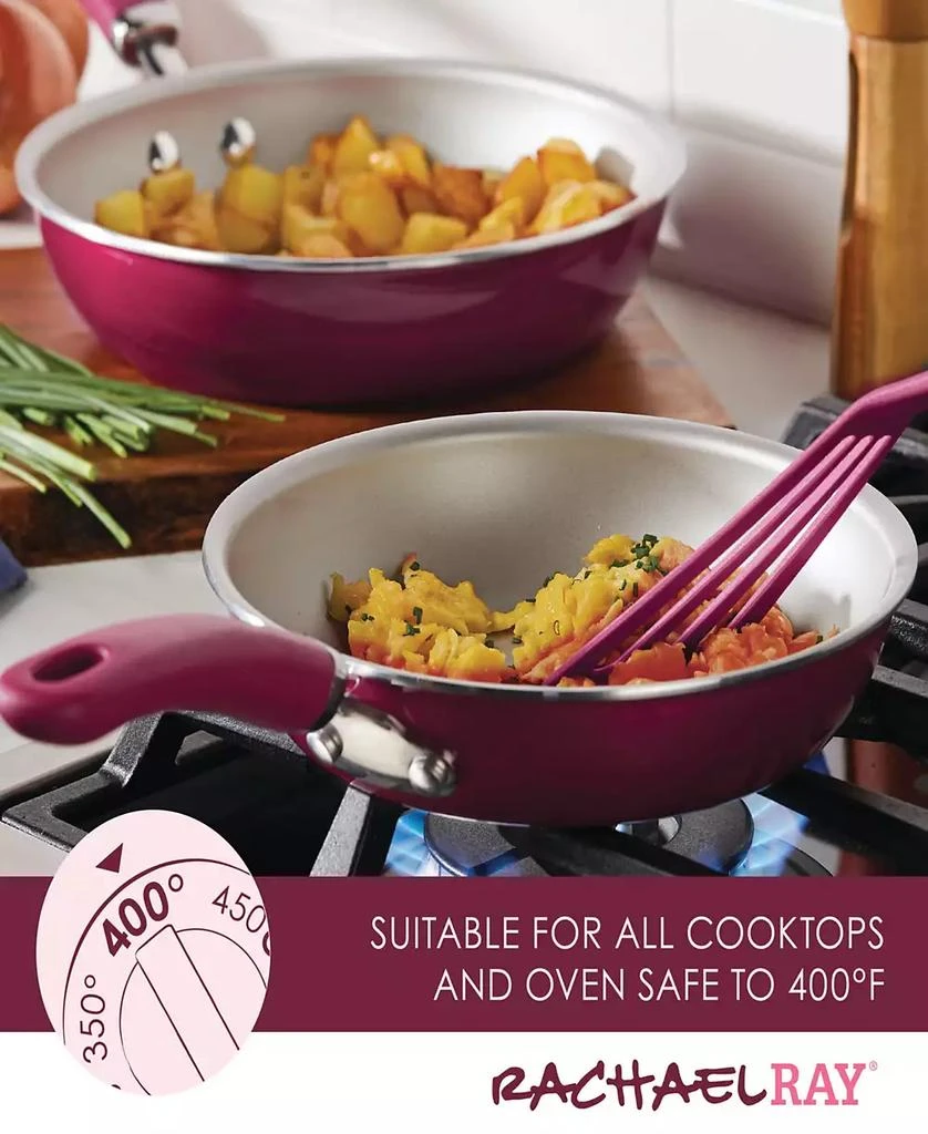 Rachael Ray Create Delicious Aluminum Nonstick Cookware Set, 13 Piece 11