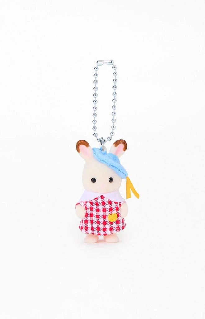 Calico Critters Chocolate Rabbit Baby Key Chain Bag Charm 1
