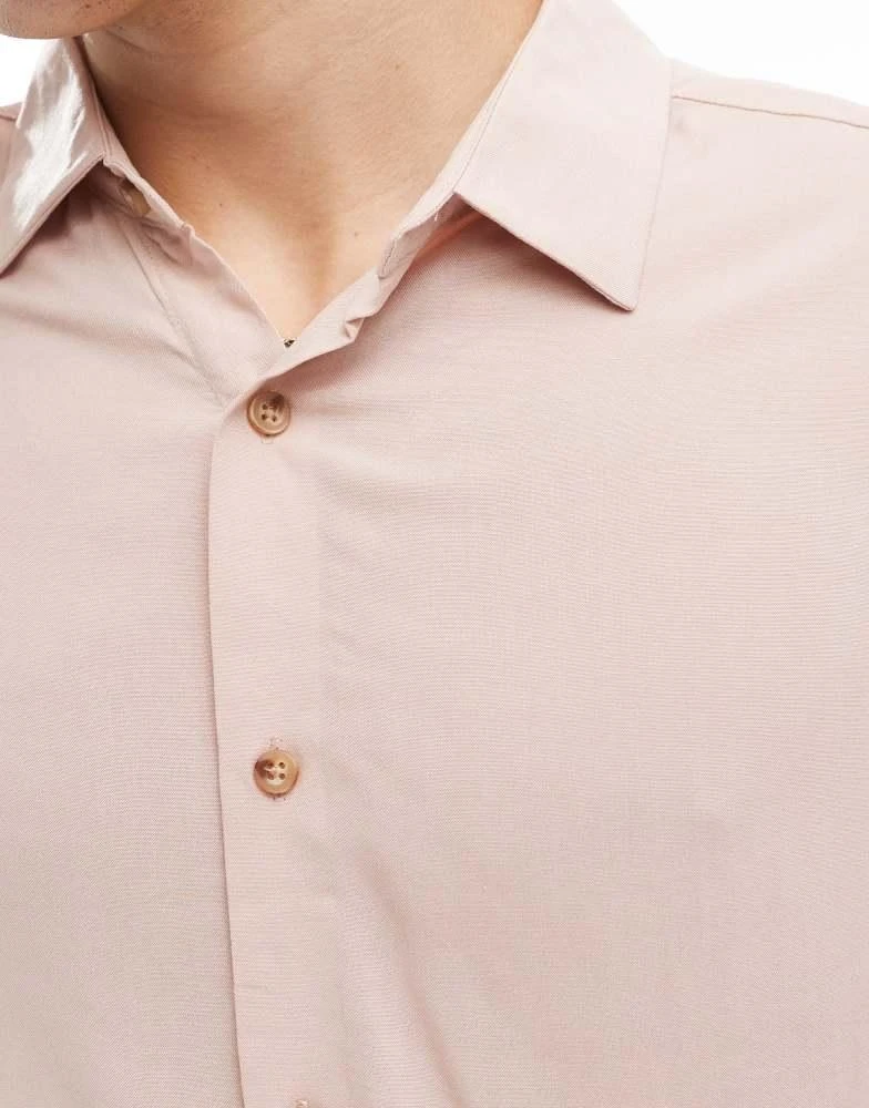 ASOS ASOS DESIGN relaxed viscose shirt in dusty pink 4