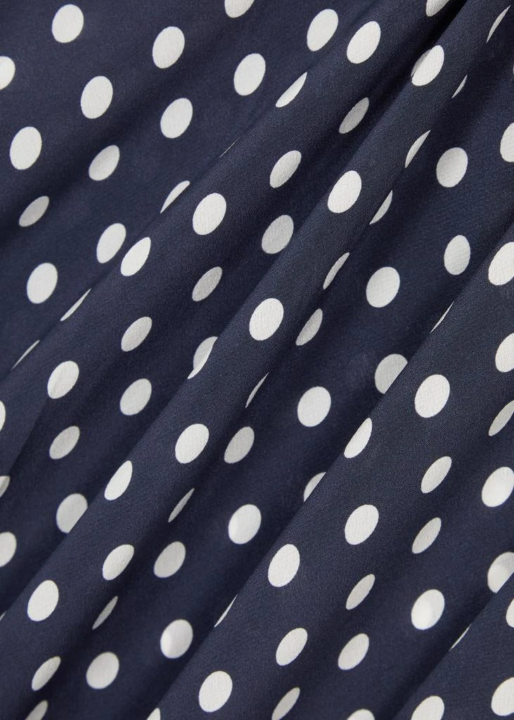 Rixo Ardith polka dot-print silk midi skirt 5