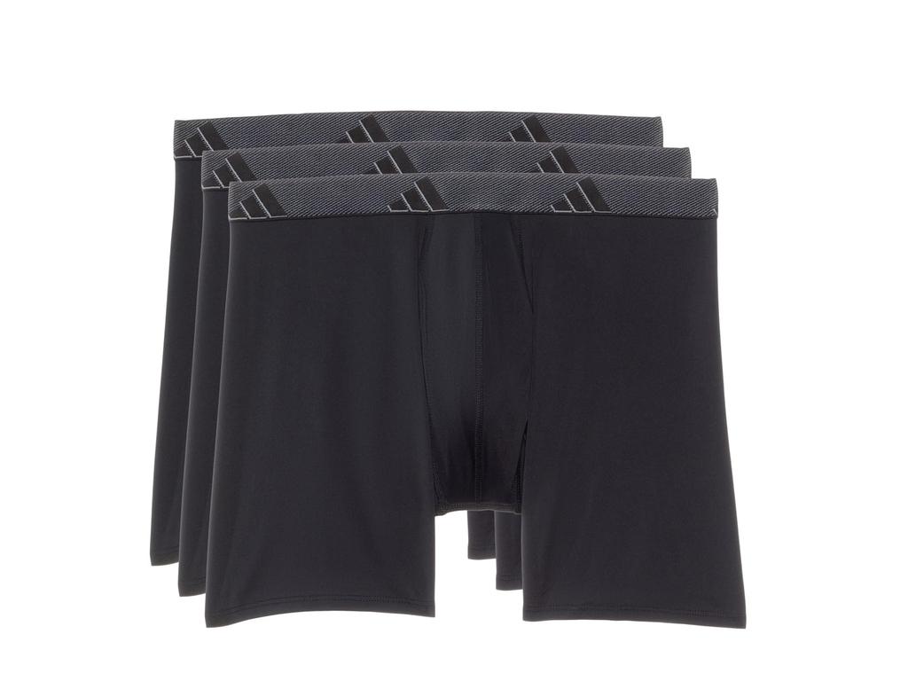 Adidas Athletic Fit Microfiber Boxer Brief Underwear 3-Pack