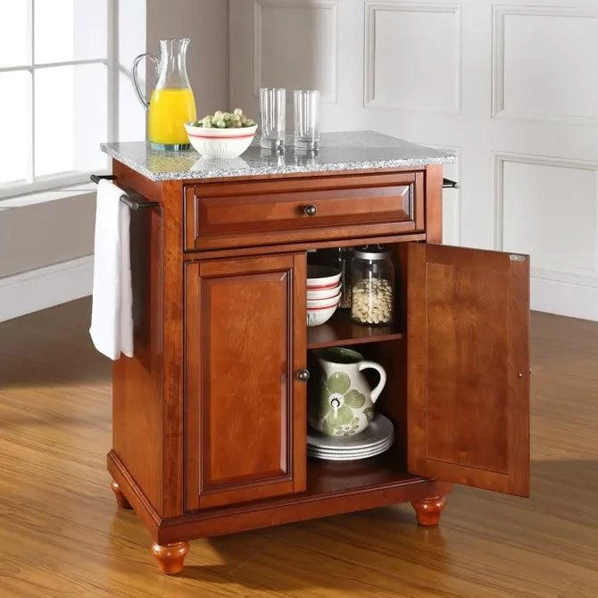 Crosley Crosley Furniture Cambridge Granite Top Portable Kitchen Island/cart 1