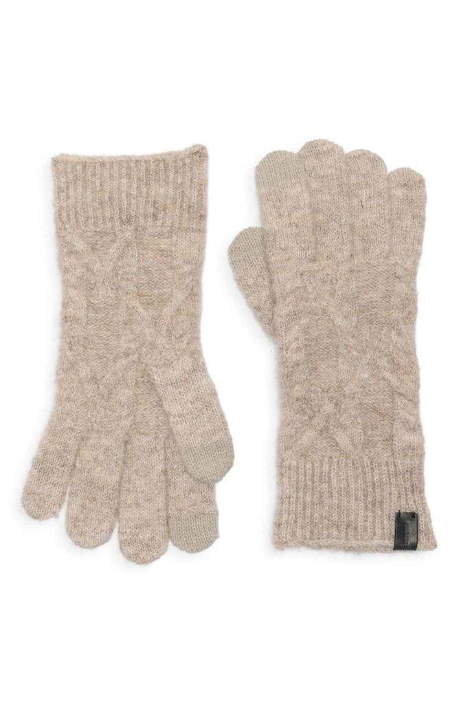 ALL SAINTS Cable Knit Gloves