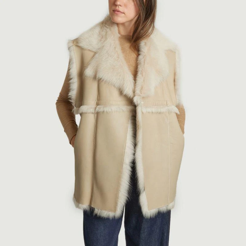 Beige Iro Paris Jacket Iro Paris Ashville Leather Jacket Brown